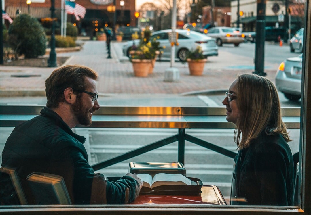 couple talking calmly