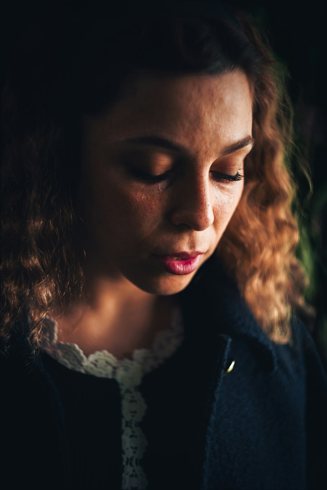 person reflecting on emotions