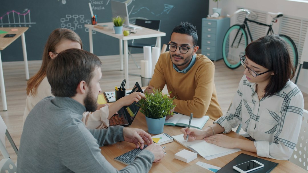 person speaking at meeting