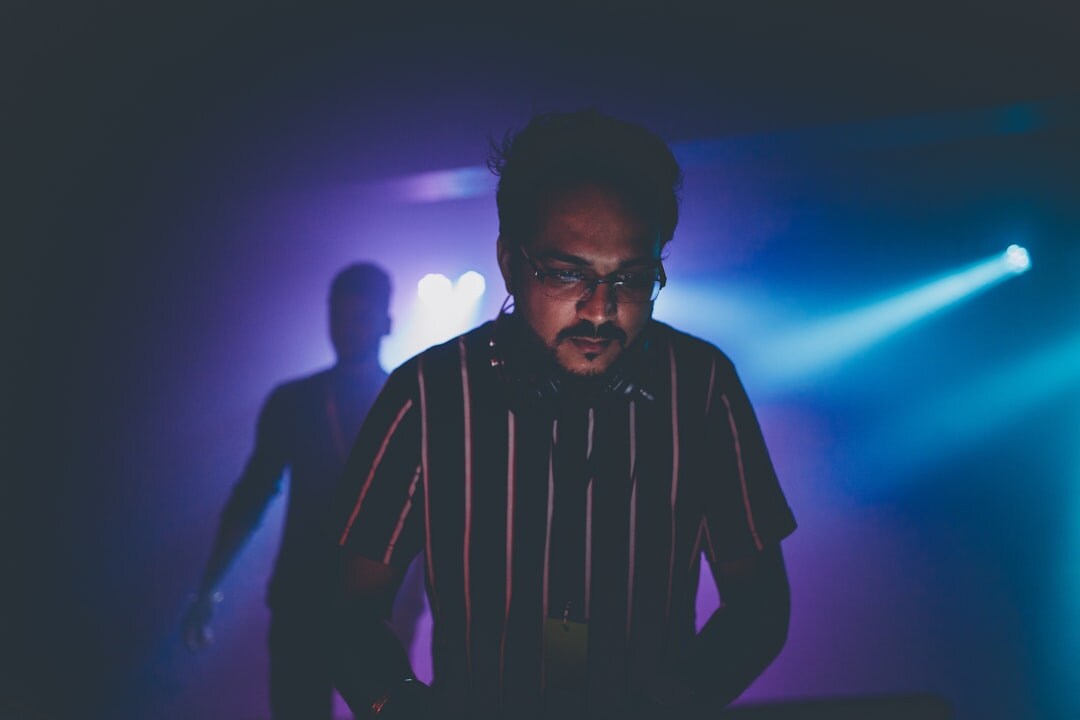 man overcoming stage fright