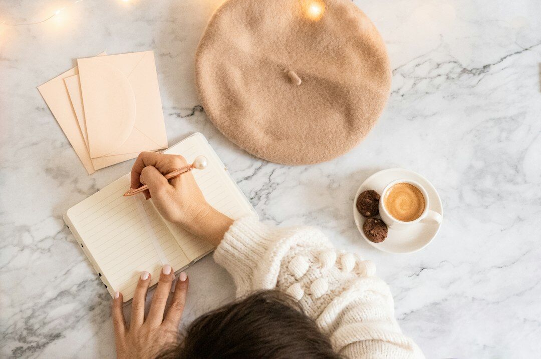 woman journaling emotions